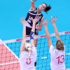 4^ GalÃƒÂ  dello Sport - Trofeo Bianca Garavaglia Yamamay Busto Arsizio - MC Carnaghi Villa Cortese Palayamamay, Busto Arsizio (VA) - 6 Nov 2010 - Attacco di Bosetti contrastato da Bauer e Serena