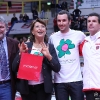 4^ GalÃƒÂ  dello Sport - Trofeo Bianca Garavaglia Yamamay Busto Arsizio - MC Carnaghi Villa Cortese Palayamamay, Busto Arsizio (VA) - 6 Nov 2010 - Ivan Basso e i presidenti della MC Carnaghi Villa Cortese e della Yamamay Busto Arsizio consegnano l\'incasso della serata alla Presidente dell\'Associazione Bianca Garavaglia.