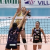 CEV Champions League 2011/12 MC Carnaghi Villa Cortese - RC CannesPalaborsani, Castellanza (VA) - 17 Gen 2012-Attacco di Milena Rasic contrastato da Federica Stufi