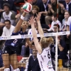 Findomestic Volley Cup 2011/12 - Serie A1MC Carnaghi Villa Cortese - Chateau D\'Ax Urbino VolleyPalaborsani, Castellanza (VA) - 22 Gen 2012-Attacco di Aurea Cruz contrastato da Lise Van Hecke