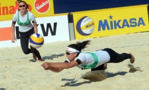 Marta Menegatti (right) and Greta Cicolari from Italy