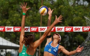 Taliqua Clancy of Australia and Marta Menegatti of Italy (right)
